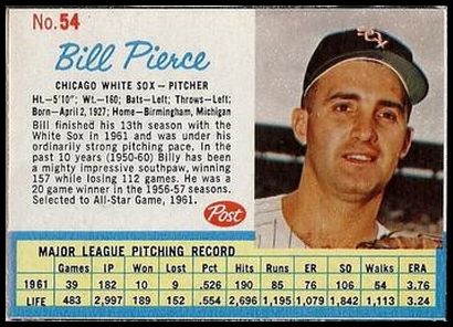 54 Billy Pierce